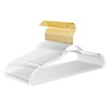 Premium Clear Invisible Acrylic Hangers, 20 Pack Ultra Slim &