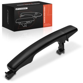A-Premium Rear Left Driver Side Exterior Door Handle Compatible with Kia Soul 2014-2019, Without Keyless System, Primed Black, Replace# 83651-B2010, 83652-B2010