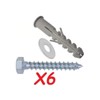 Inbrackets Vesa Screw Bolt Washer Spacer Spares Pack Kit for