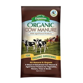 Espoma Organic Cow Manure Compost Blend - 1 Cubic Foot Bag. Soil Amendment & Fertilizer for use When Planting Vegetables, Flowers, Trees & Shrubs.