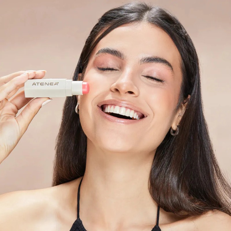 Rubor Cremoso En Barra Atenea Cream Blush Stick Acabado Nat