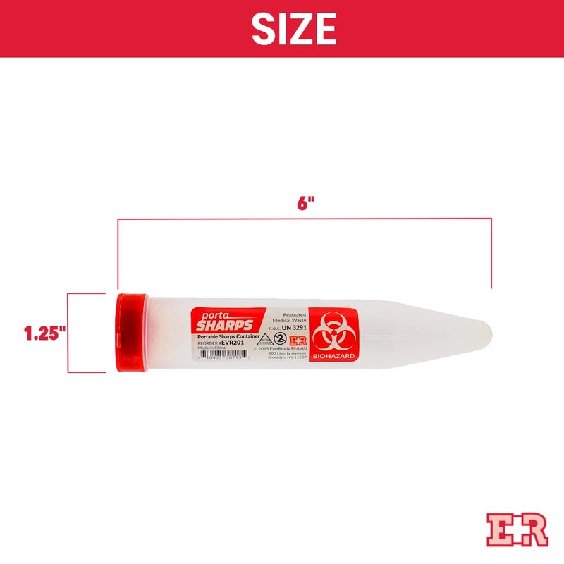 Ever Ready First Aid Porta Sharps Transportable Sharps Container with