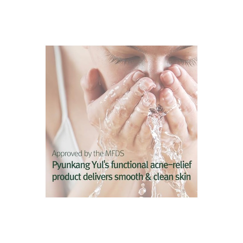 Pyunkang Yul- Espuma limpiadora calmante para el acné, limpiador facial
