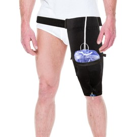 Catheter Leg Bag Holder, Urine Leg Bag Holder Cover with Waist Belt, Foley Leg Bag Sleeve for Incontinence Urine Bag, Catheter Stabilization Device,Catheter Sleeve Urine Leg Bag Holder (M)