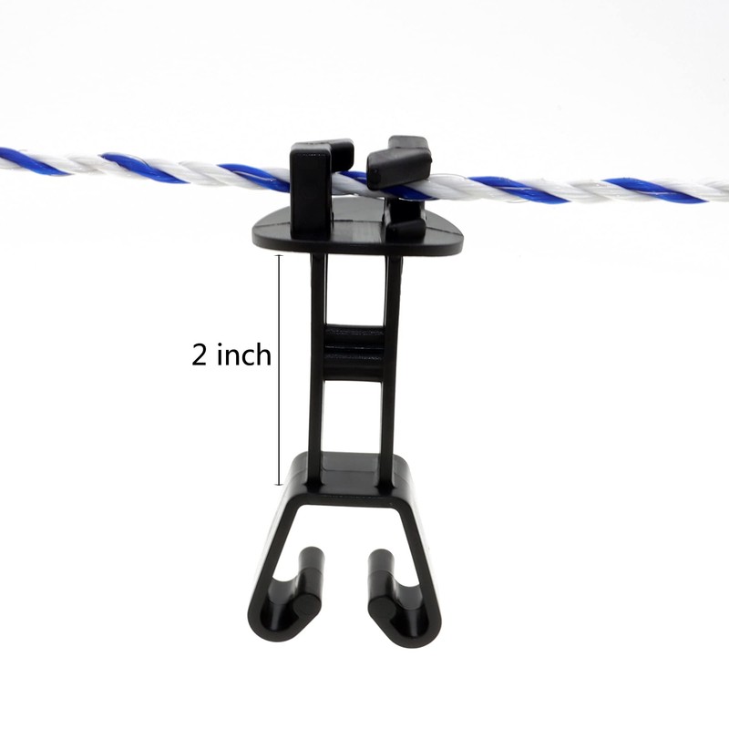 24 Pcs U Post Extended Electric Fence Insulators for Electric