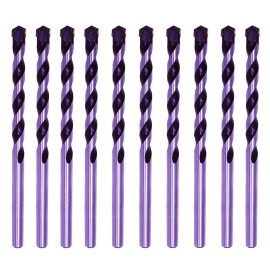 HF 3/16" Masonry Drill Bit Carbide Tip Black/White Drill Concrete Brick Stone-10Pcs