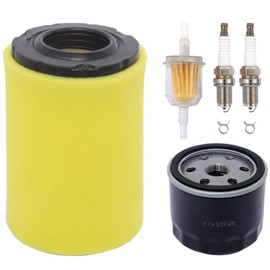 S100 Oil Change Kit for John Deere D105 D110 D125 S130 S140 Z335e Z315e E100 E140 D100 D130 D140 Maintenance Kit, 100 Series Tune up Kit Parts, AM125424 Oil Filter Air Filter MIU14395 Accessories