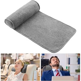 Weysat Neck Head Pillow for Recliner Chair Non Slip Fleece Adjustable Neck Roll Support Headrest Pillow for Travel Home Office Recliner Couch Sofa Armchair(Gray)