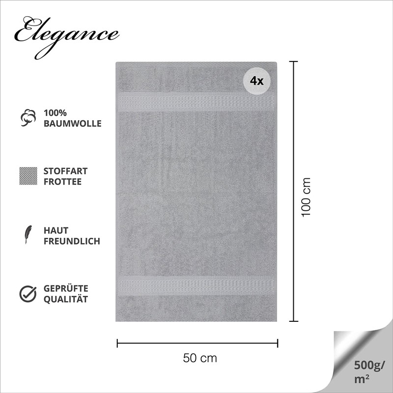 Class 4 Piece Terry Towel Set | Pack of 4