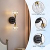 ZenQuirk Crystal Wall Sconces Set of Two - Wall Light