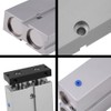 1pc 20mm Bore 100mm Stroke Double rod Double acting Aluminum