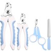 Mudder 4 Pieces Dog Nail Clippers Kit Dog Cat Pets
