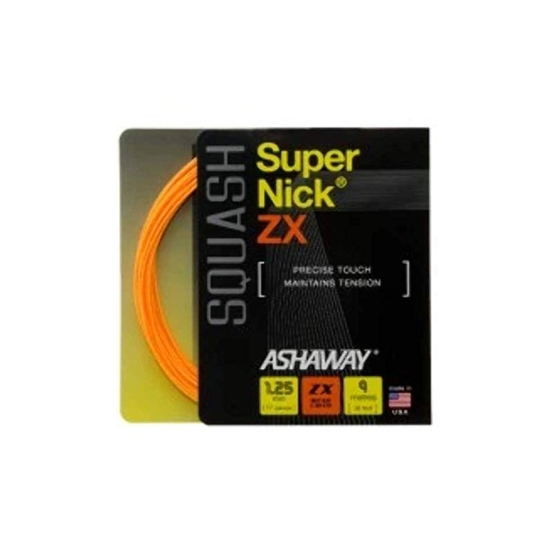 ASHAWAY Supernick ZX Squash String (1 Set) 17 Gauge