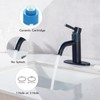 Etel Matt Black Bathroom Sink Faucet, Single Handle Bathroom Vanity