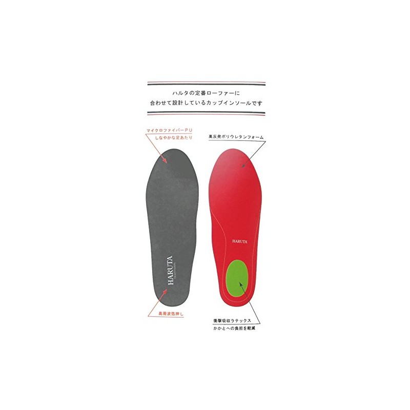 HARUTA Traditional Cup Insole, Shoe Insert for Ladies M (23.5cm～24.5)