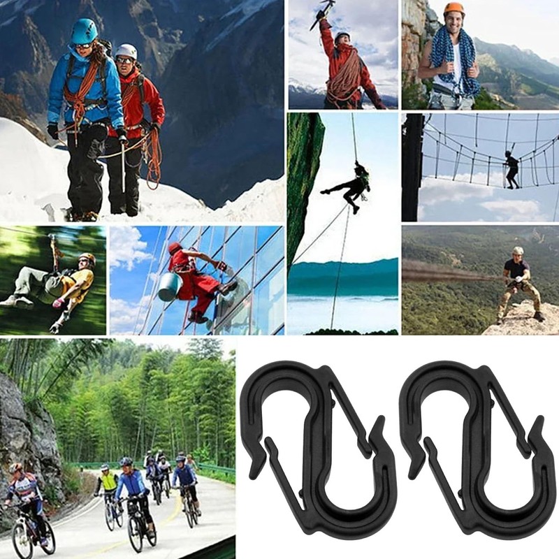 FINBe Double-Ended S-Shaped Plastic Hook Plastic Hanging Hooks Outdoor Tent