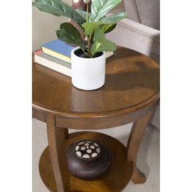 Powell Hazelnut Modern Classic Sabine Side Table