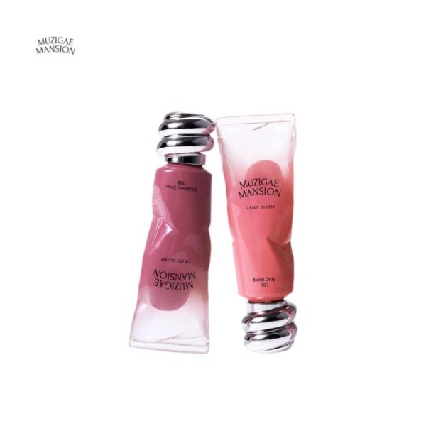 MUZIGAE MANSION Objet Glossy Tint 6g/Special Set 2items, Color:001 Peach
