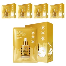 Jaminkyung Ultra Propolis Ampoule Mask 200g, 10 packs, 5 pieces / 자민경 울트라 프로폴리스 앰플 마스크 200g, 10개입, 5개