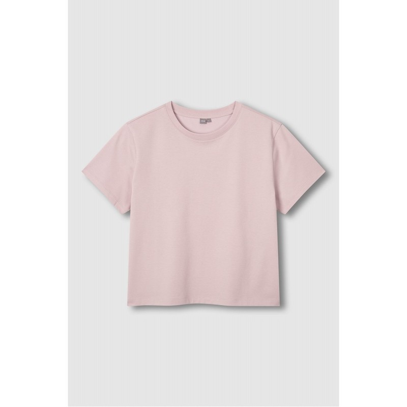 JAJU [JAJU/자주] JAJU AIR Cotton Short Sleeve T-Shirt_Pink