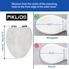 Toilet Seat, Slow Close, Premium Moulded Wood, Quick Release, Marble