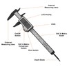 Trimming Shop Digital Vernier Caliper, 150mm/6" Caliper LCD Digital Electronic