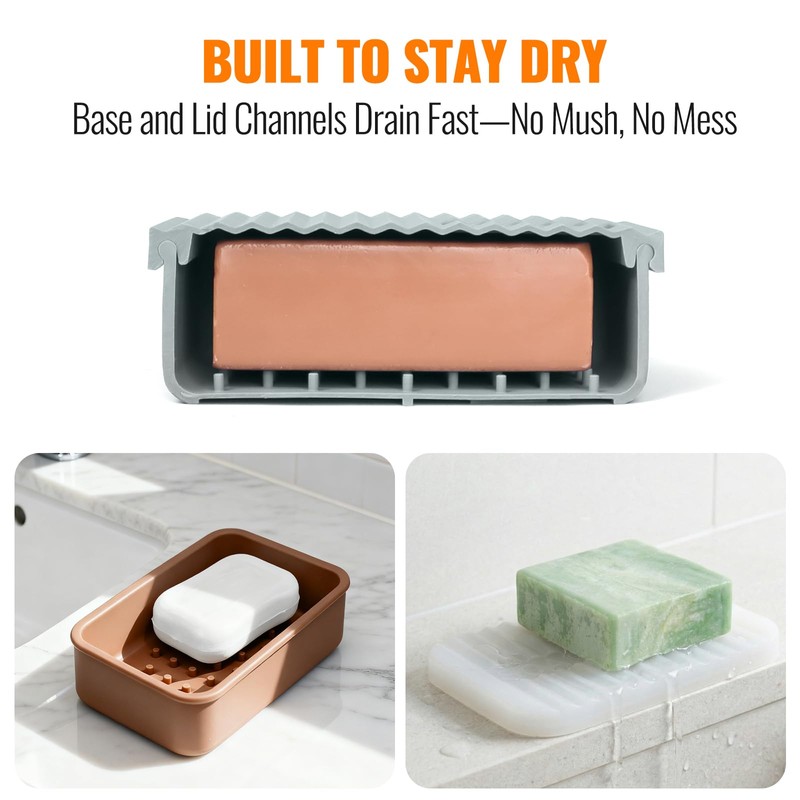 AIMAIAIMAI Extra Large Travel Soap Case fits Duke Cannon 10