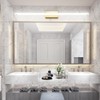 lundwa 48inch Gold LED Bathroom Vanity Light Bar 40W Modern