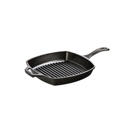 Lodge Cast Iron Grill Pan 26.67 cm / 26.67 cm, Cast Iron, Black, 26.7 cm (10.5 inches)