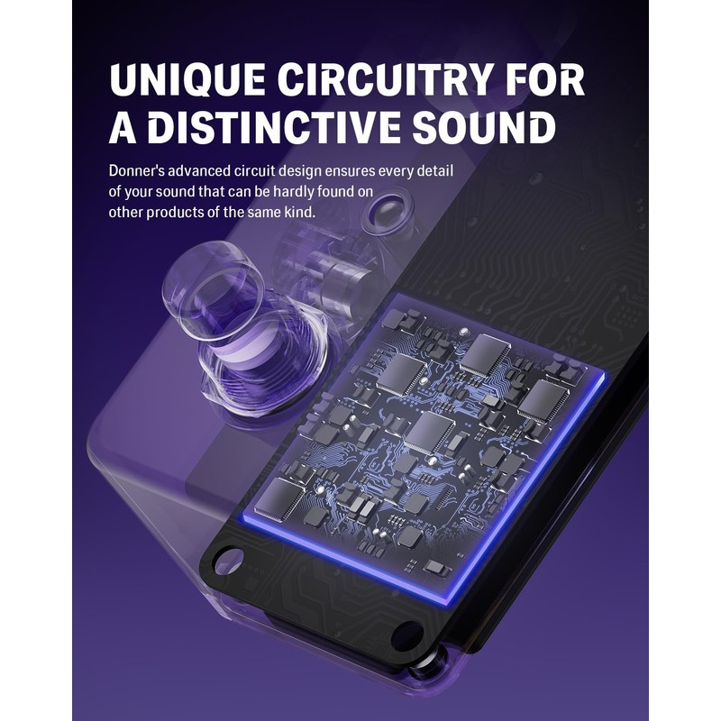 Donner Fuzz Pedal, Stylish Fuzz Ⅱ Guitar Effect Pedal, Classic