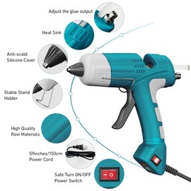 HHDQYMSG Hot Glue Gun and Sticks Set, 30PCS Premium Glue Sticks, 20W Hot Glue Gun for Home Repairs, School DIY Craft and Other Creative Projects