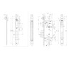 Yale Satin Nickel Round Edge Door Lock 35mm Entrance Y52X10350S2