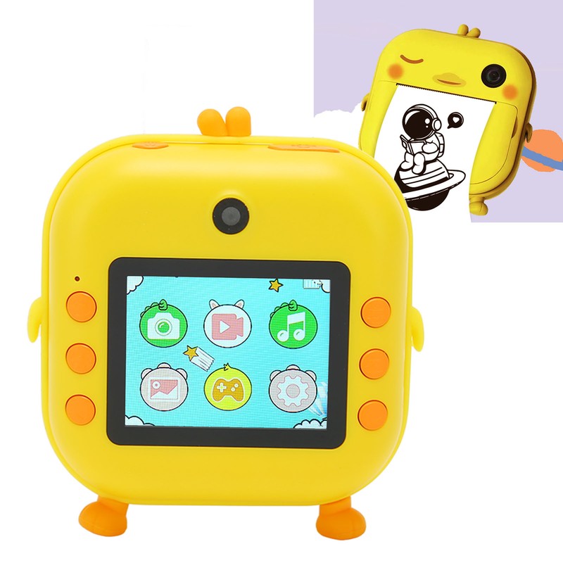 Instant Print Camera 2.4inch IPS Screen 48MP 1080P Video 8x