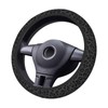 Black Leopard Print Cheetah Elastic Steering Wheel Cover for Women,Universal