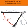 Tow Bar,Adjustable Towing Bar Bumper Mount 5000lb w/ 2X Chains,Universal