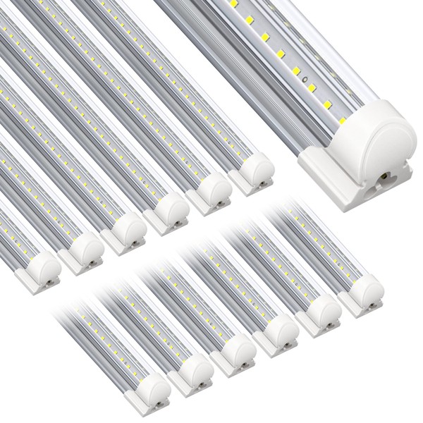 SpeePlant Led Shop Light 4FT 12 Packs, 45W 5800LM 6500K,