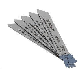 Bosch RM618 6-Inch 18T Metal Cutting reciprocating Saw Blades - 5 Pack, Blue