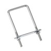 sourcing map Square U-Bolts 2"(50mm) Inner Width 150mm Length Carbon