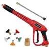 CHAVOR Pressure Washer Gun with Replacement Extension Wand, Upgraded Power