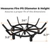Mondazie 24 Inch Round Fire Pit Grate with 10 Bars