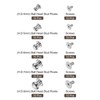 sourcing map 4/5/6/7/8mm Ball Head Stud Rivets Screw Back, 50Pack