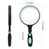 Large Magnifying Glass 5X Handheld Reading Magnifier for Seniors &