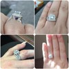 Newshe Jewellery Wedding Engagement Ring Set AAAAA Cz 925 Sterling