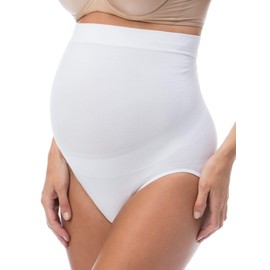 RelaxMaternity 5100 (White, S) Cotton over the bump maternity knickers