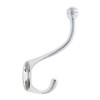 Castelion® Large Chrome Single Hook | Victorian Hat and Coat