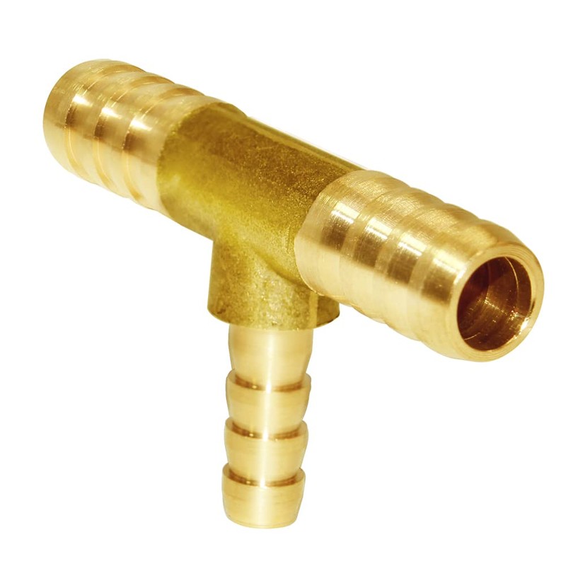 Joywayus Barb Reducer 3/8"x 1/4"x 3/8" ID Hose,Reducing Tee 3