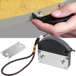 KEWAYO Edge Banding Trimmer & 1PCS Replacement Blades,Edge Corner Planer with Hanging Strap,Edge Banding Cutter,Hand Planer Edge Bander,for Deburring, Chamfering and Trimming