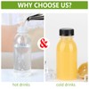 zmybcpack 12 Pack 8oz PP Heat-Resistant Plastic Juice Bottles with