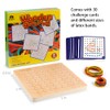 Coogam Wooden Geoboard Mathematical Manipulative Material Array Block Geo Board