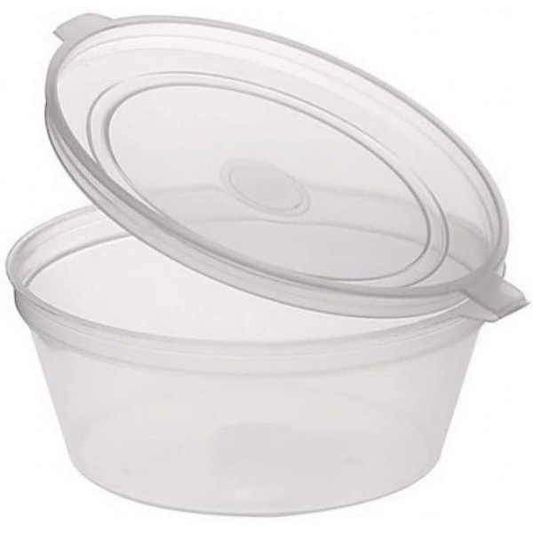 Sabco - Clear Round Hinged Pots with Lids - Deli